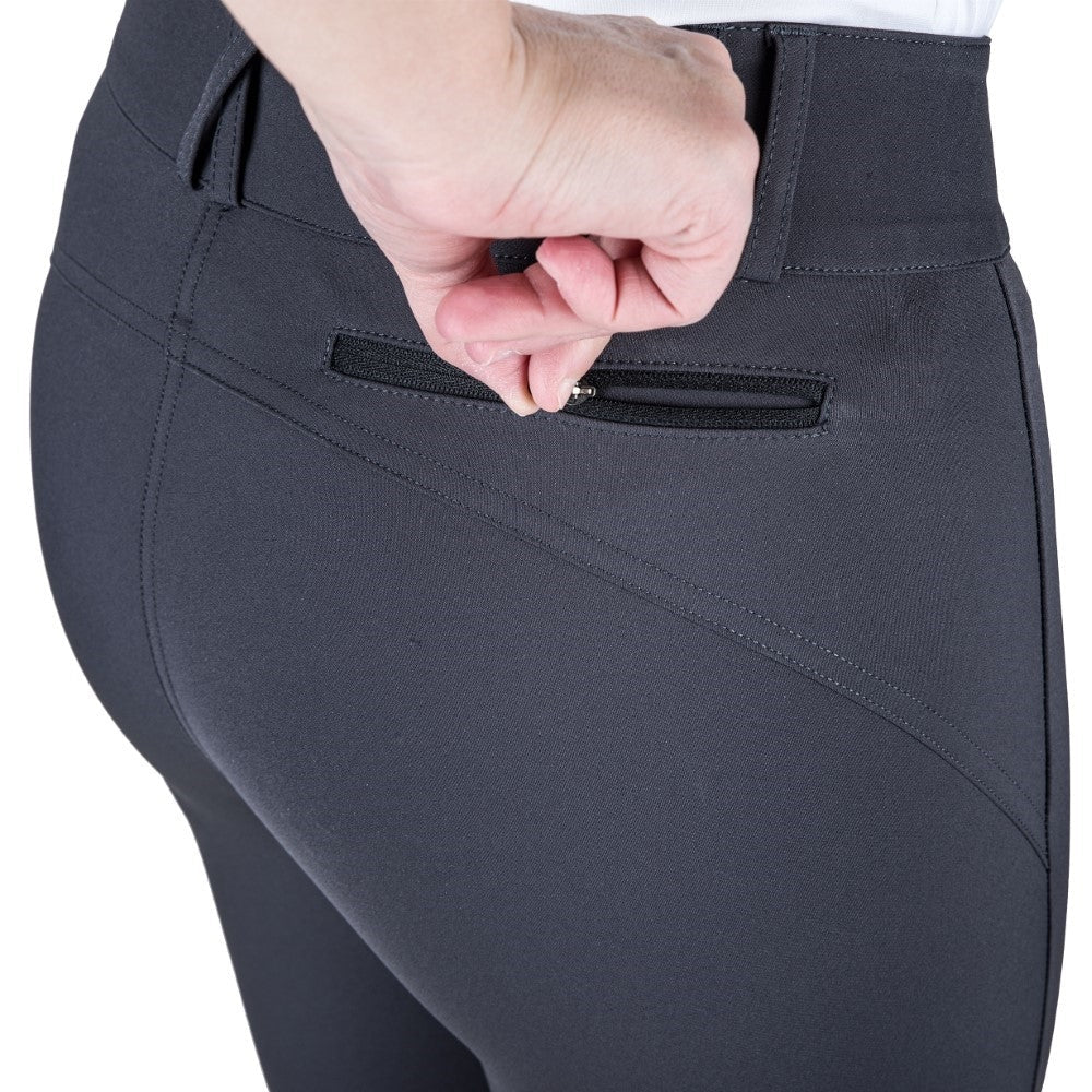 Equine Couture Ladies Charlotte Suede Knee Patch Breeches