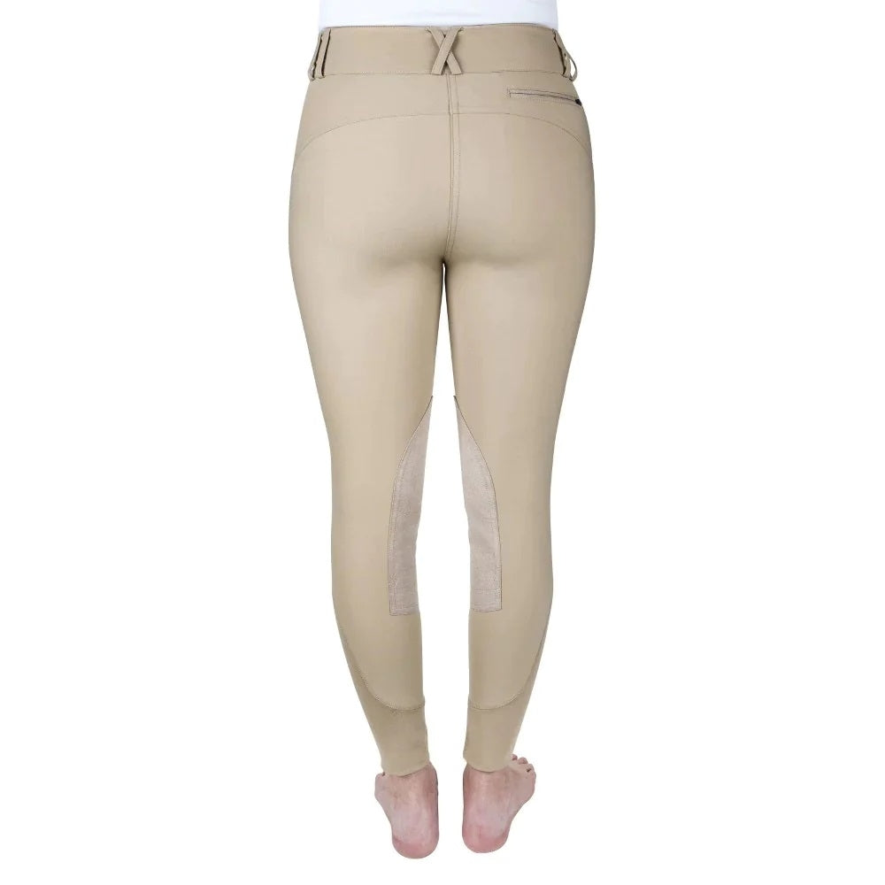 Equine Couture Ladies Charlotte Suede Knee Patch Breeches