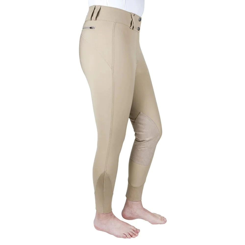 Equine Couture Ladies Charlotte Suede Knee Patch Breeches