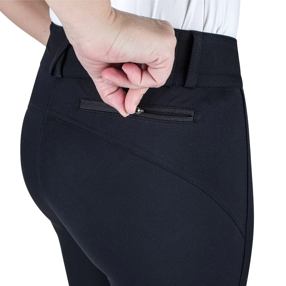 Equine Couture Ladies Charlotte Suede Knee Patch Breeches