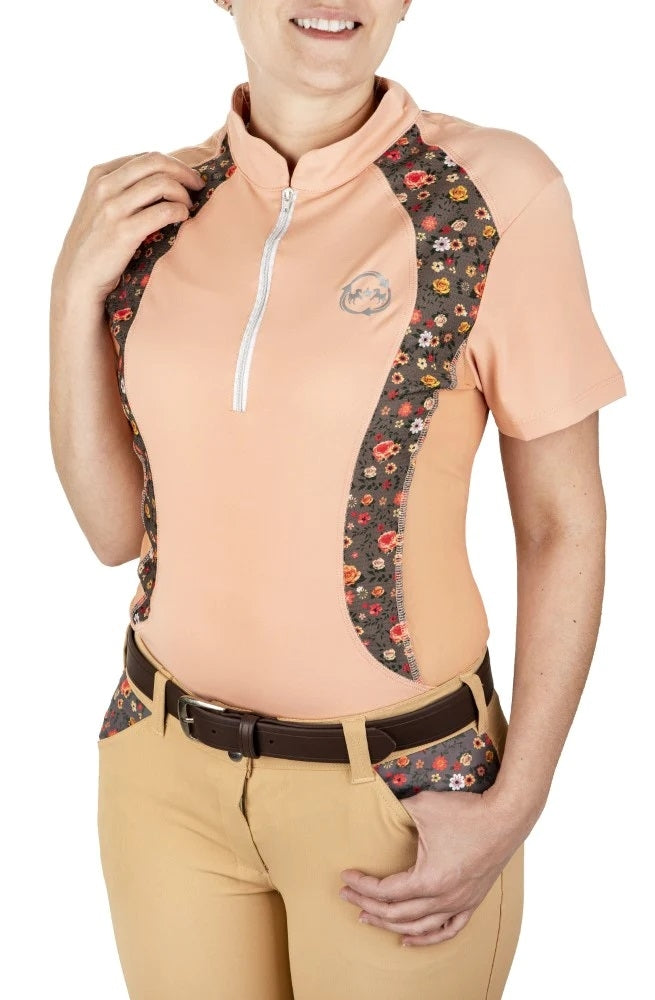 EcoRider by Equine Couture Ladies Shelby Short Sleeve Sport Shirt
