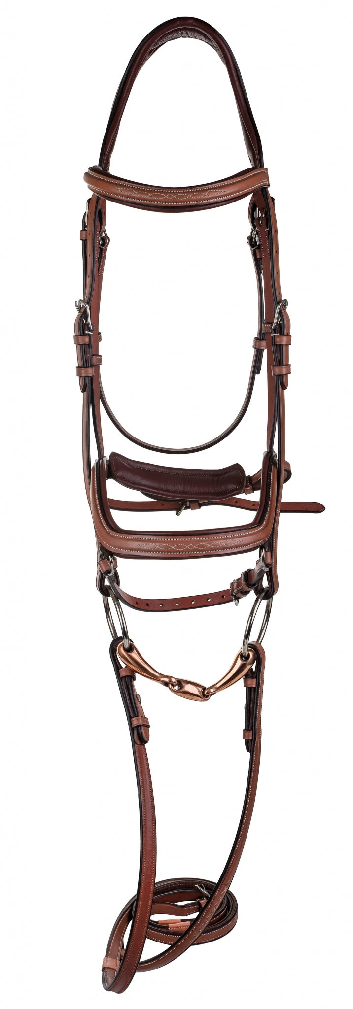 Henri de Rivel Laureate Anatomical Bridle with Rubber Lined Reins