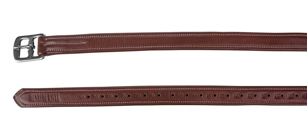 Henri de Rivel Laureate Triple Covered Stirrup Leathers with Flat Buckles
