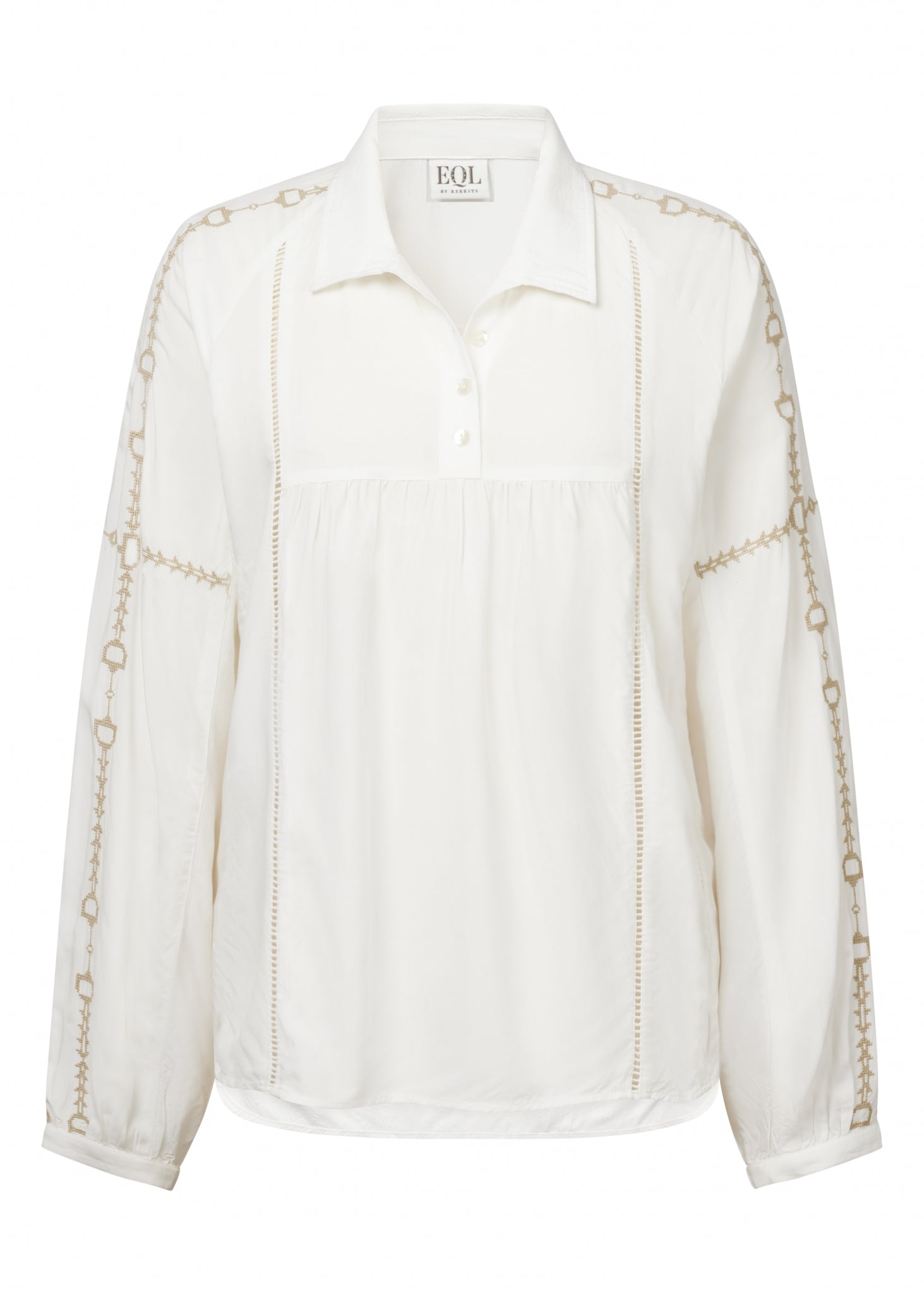 EQL by Kerrits Ladies Bit and Rein Embroidered Blouse