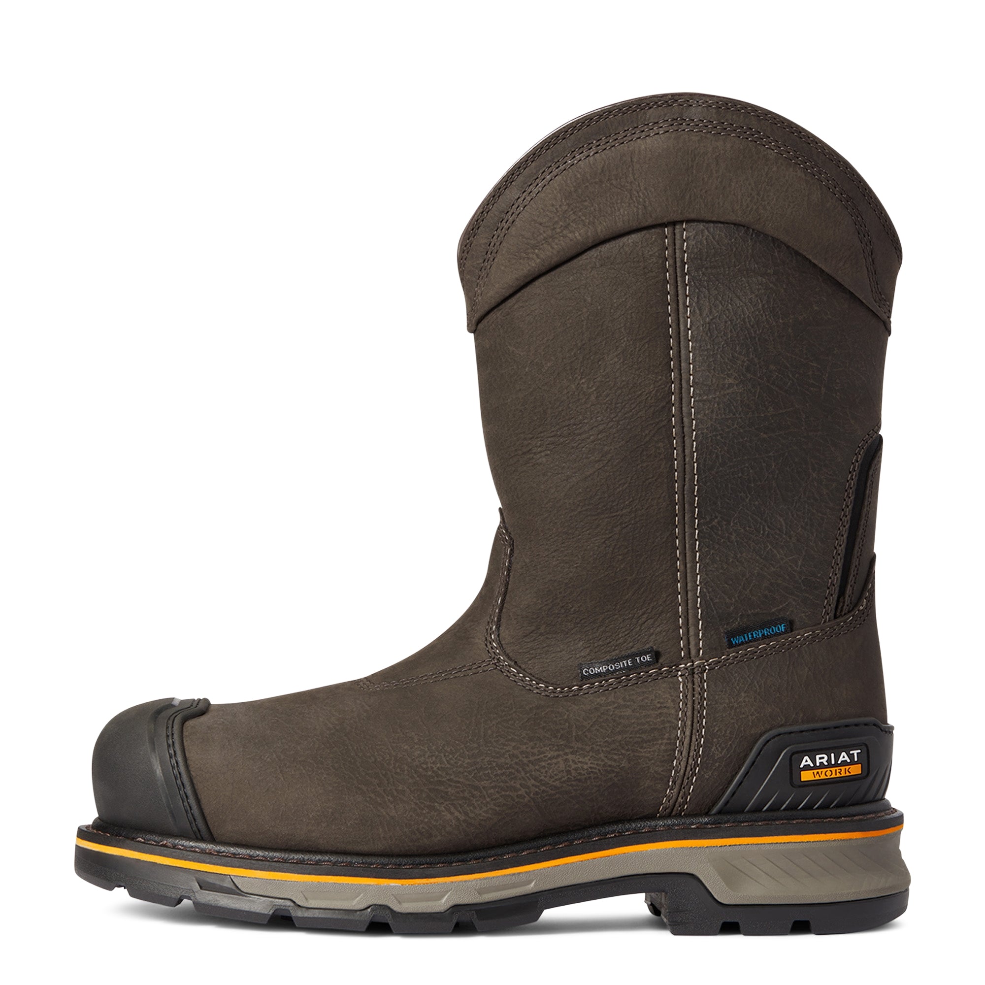 Ariat Mens Stump Jumper Pull-On Waterproof Composite Toe Work Boots