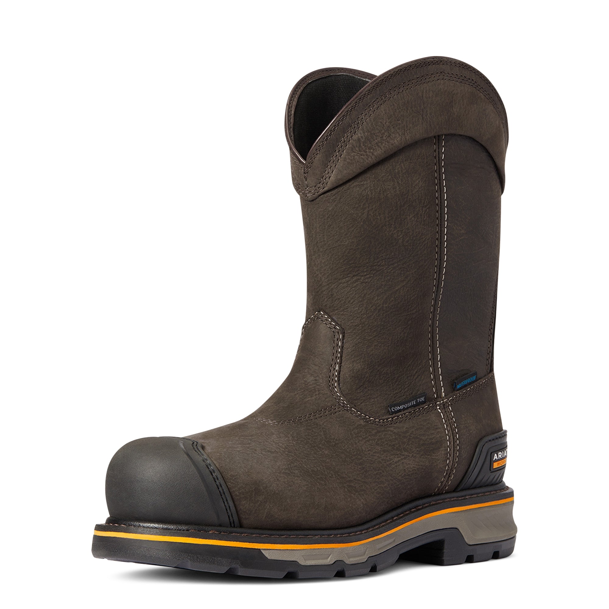 Ariat Mens Stump Jumper Pull-On Waterproof Composite Toe Work Boots