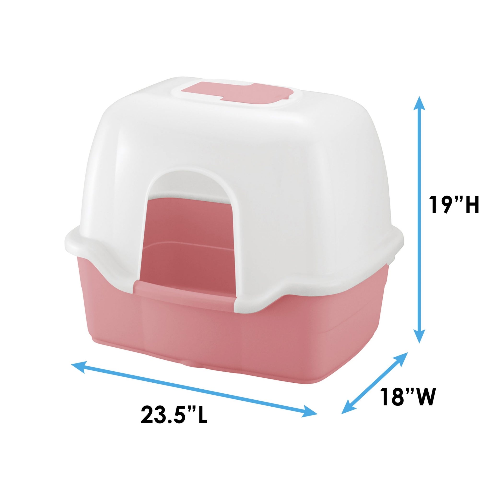 Richell PAW TRAX Wide Hooded Cat Litter Box