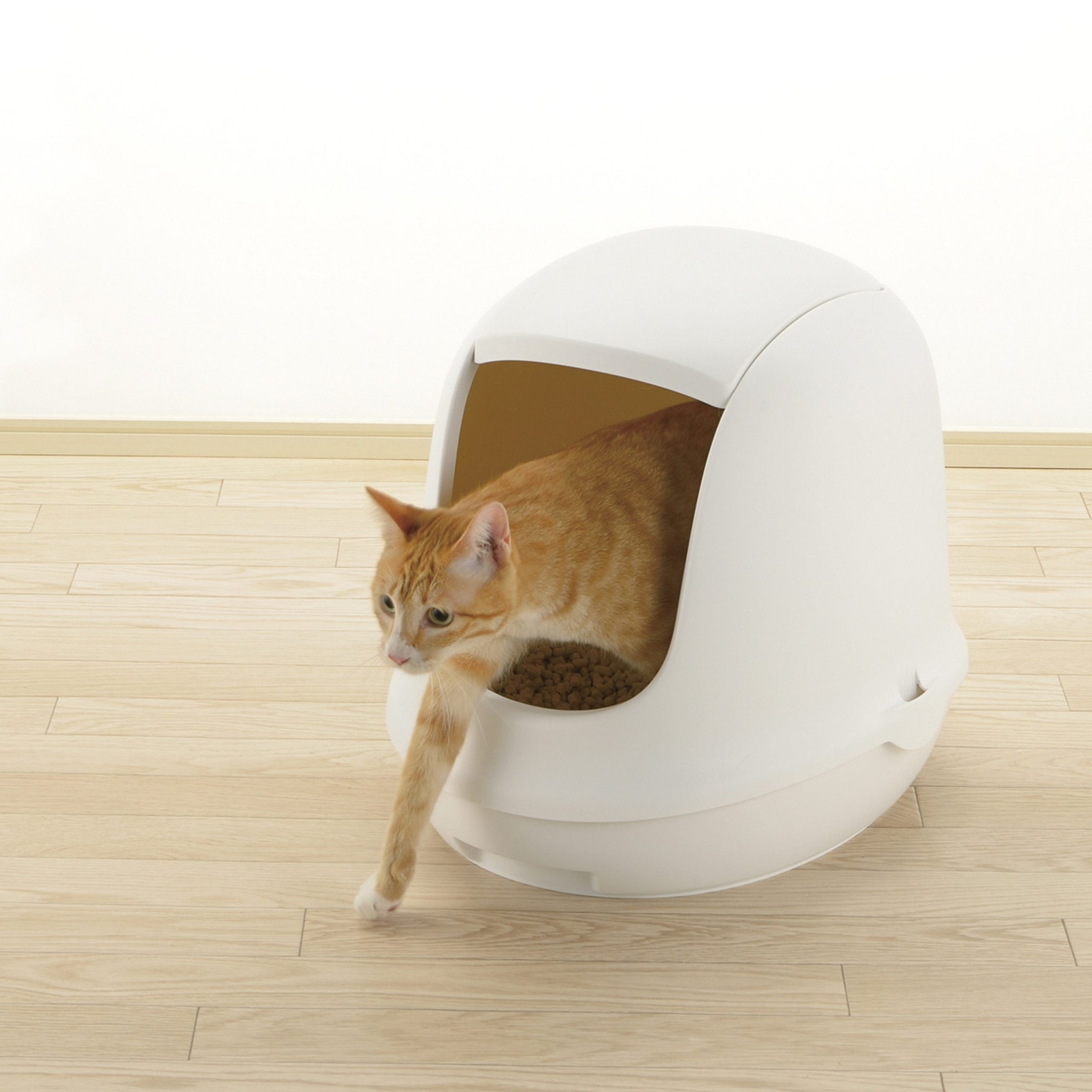 Richell PAW TRAX Dome Hooded Cat Litter Box