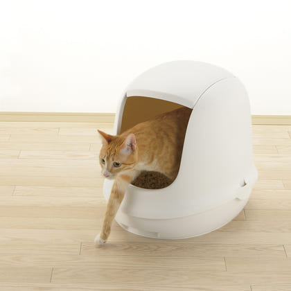Richell PAW TRAX Dome Hooded Cat Litter Box