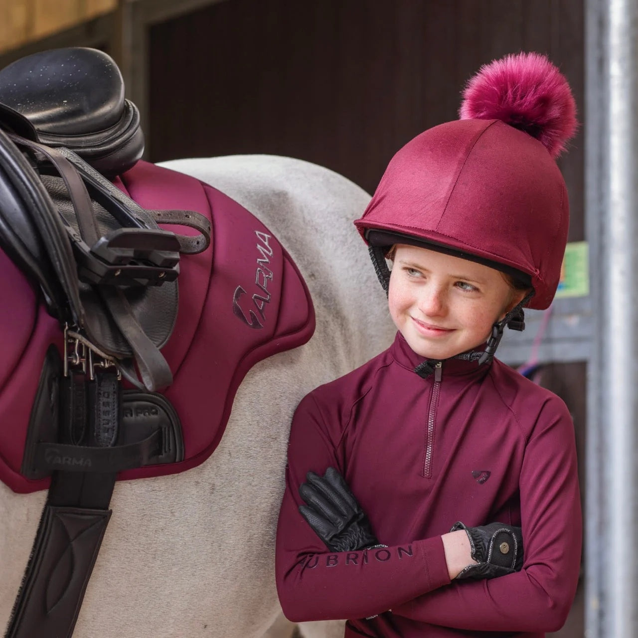Shires Aubrion Elter Helmet Silk
