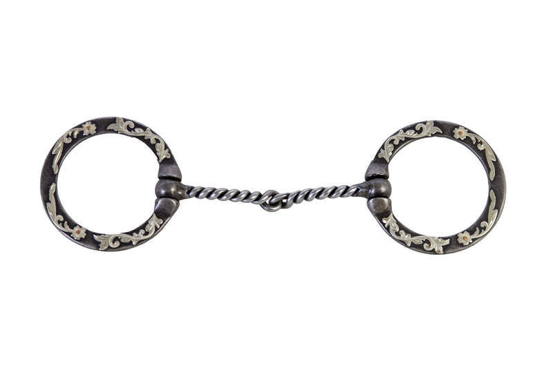 Twisted Snaffle with Floral Trim