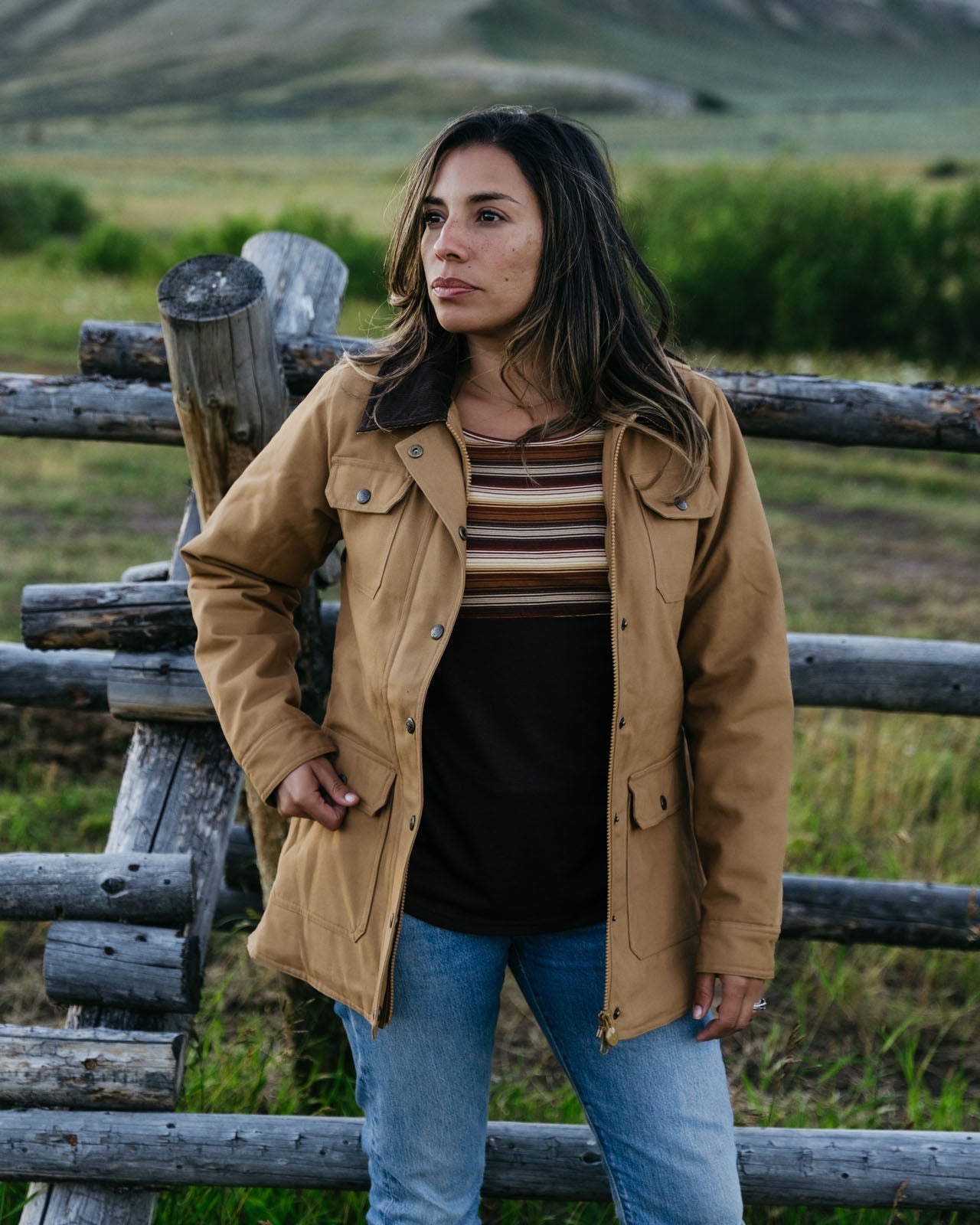 Outback Trading Ladies Canvas Gidley Jacket