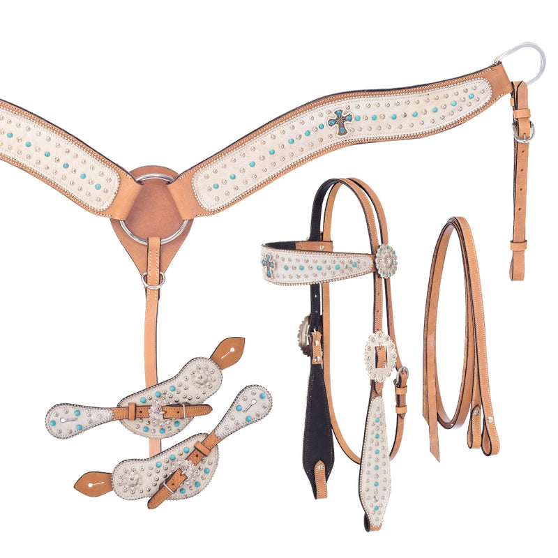Tough1 Desert Hope 4-Piece Tack Set