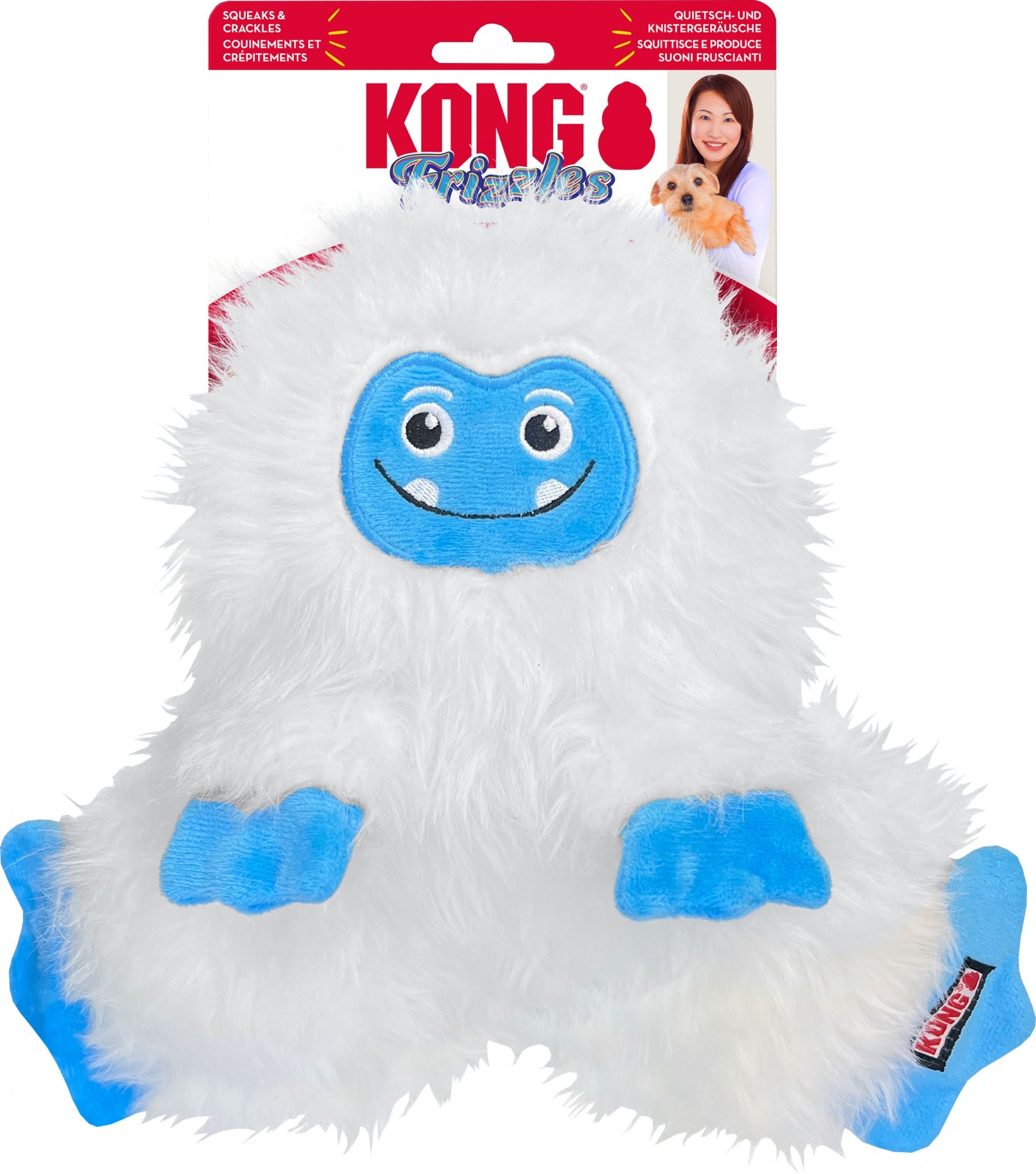 KONG Holiday Frizzles Yeti