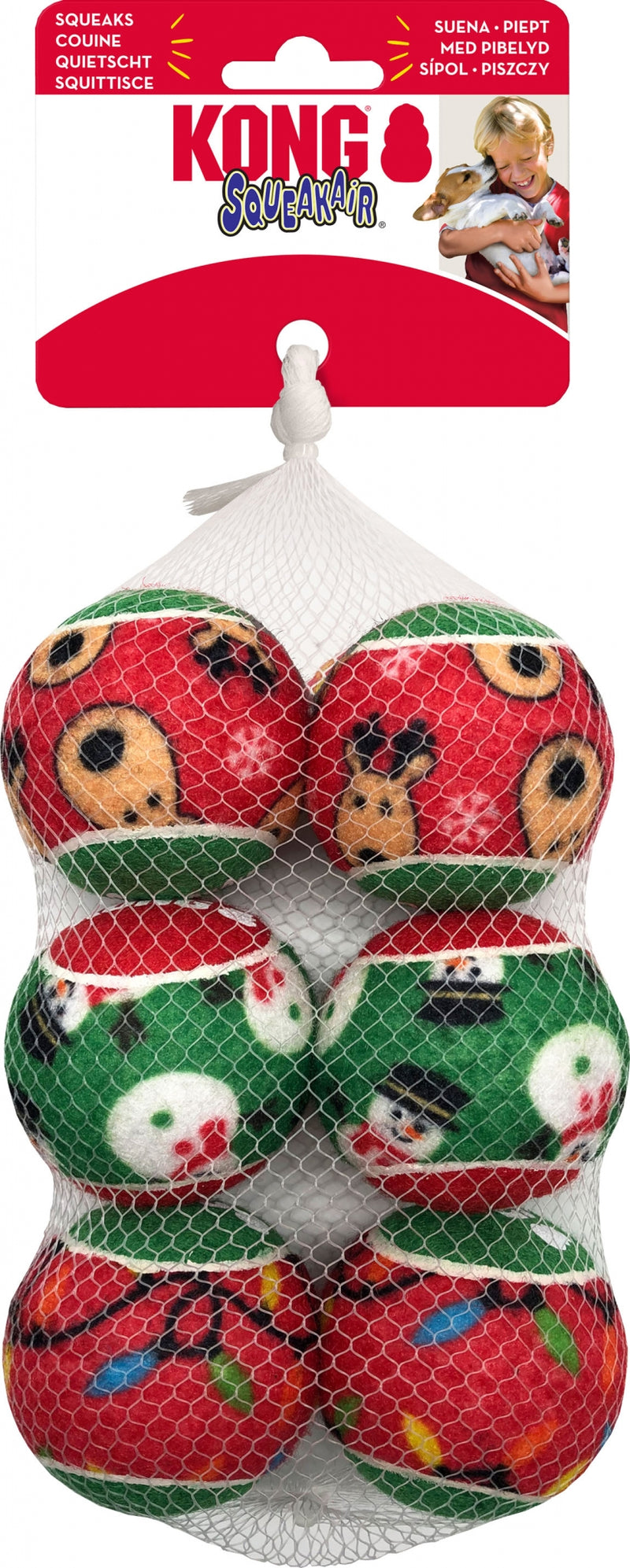 KONG Holiday Squeakair Balls