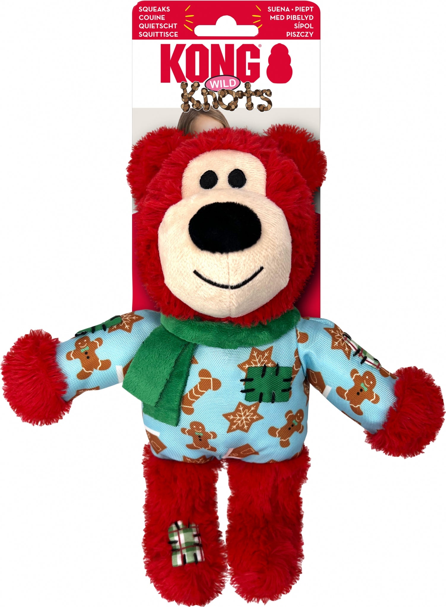KONG Holiday Wild Knots Assorted Bears