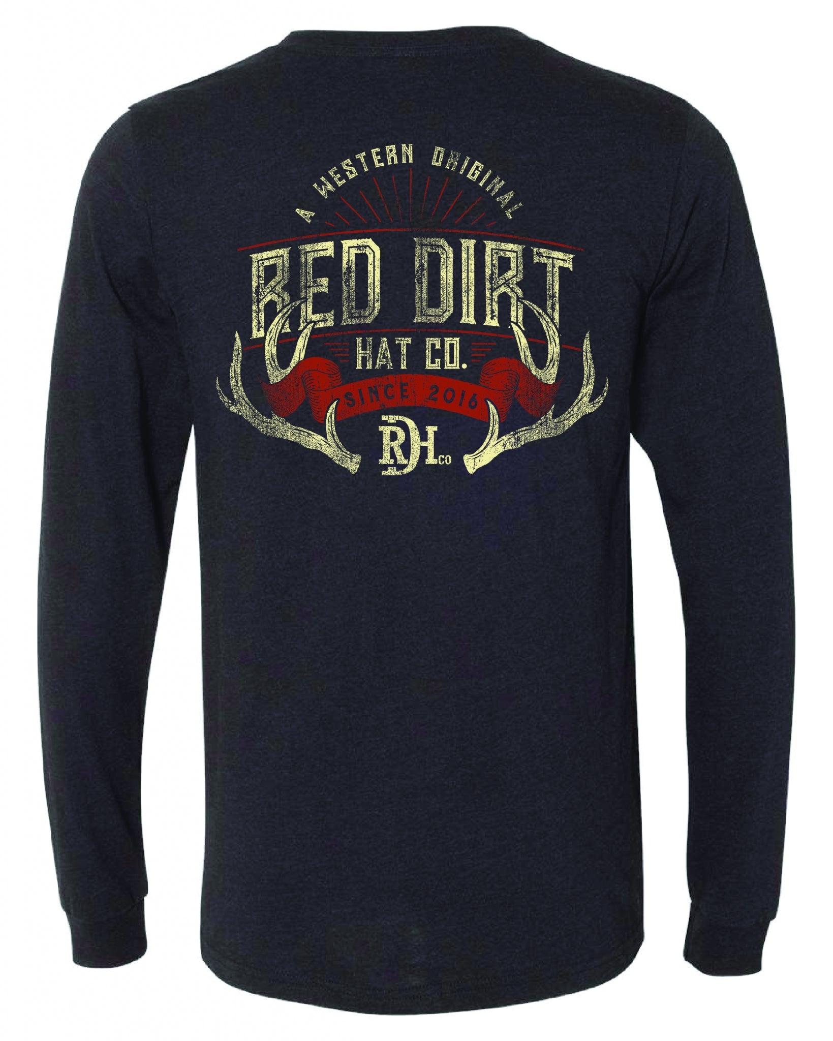 Red Dirt Hat Co Antlers Long Sleeve T-Shirt