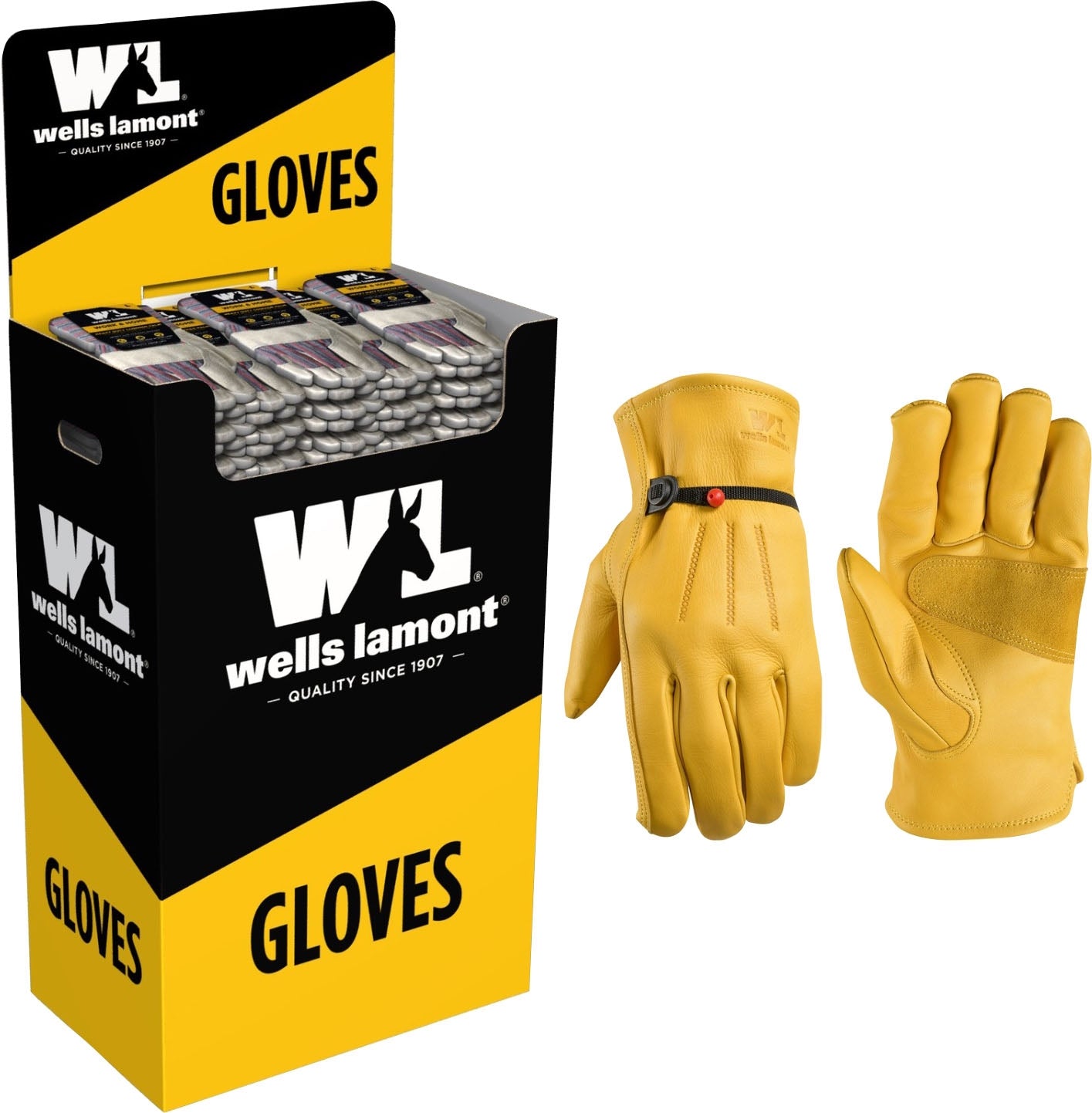 Wells Lamont Dump Grain Leather with Ball & Tape