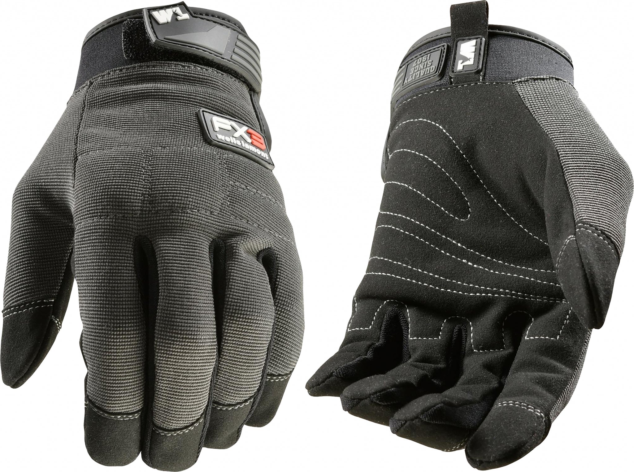 Wells Lamont Mens F x 3 Adjustable Work Gloves