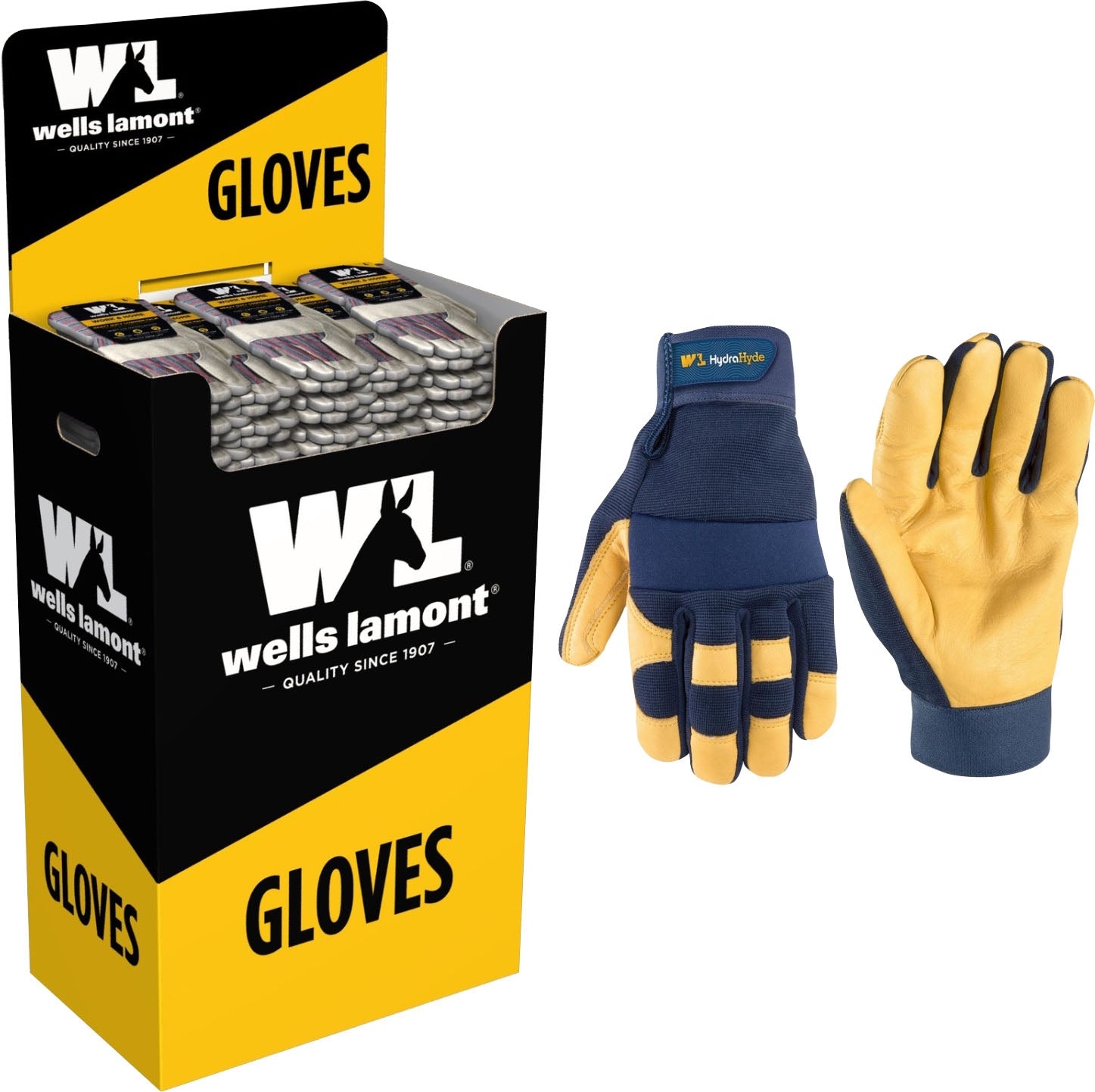Wells Lamont Dump HydraHyde Leather with Spandex Back