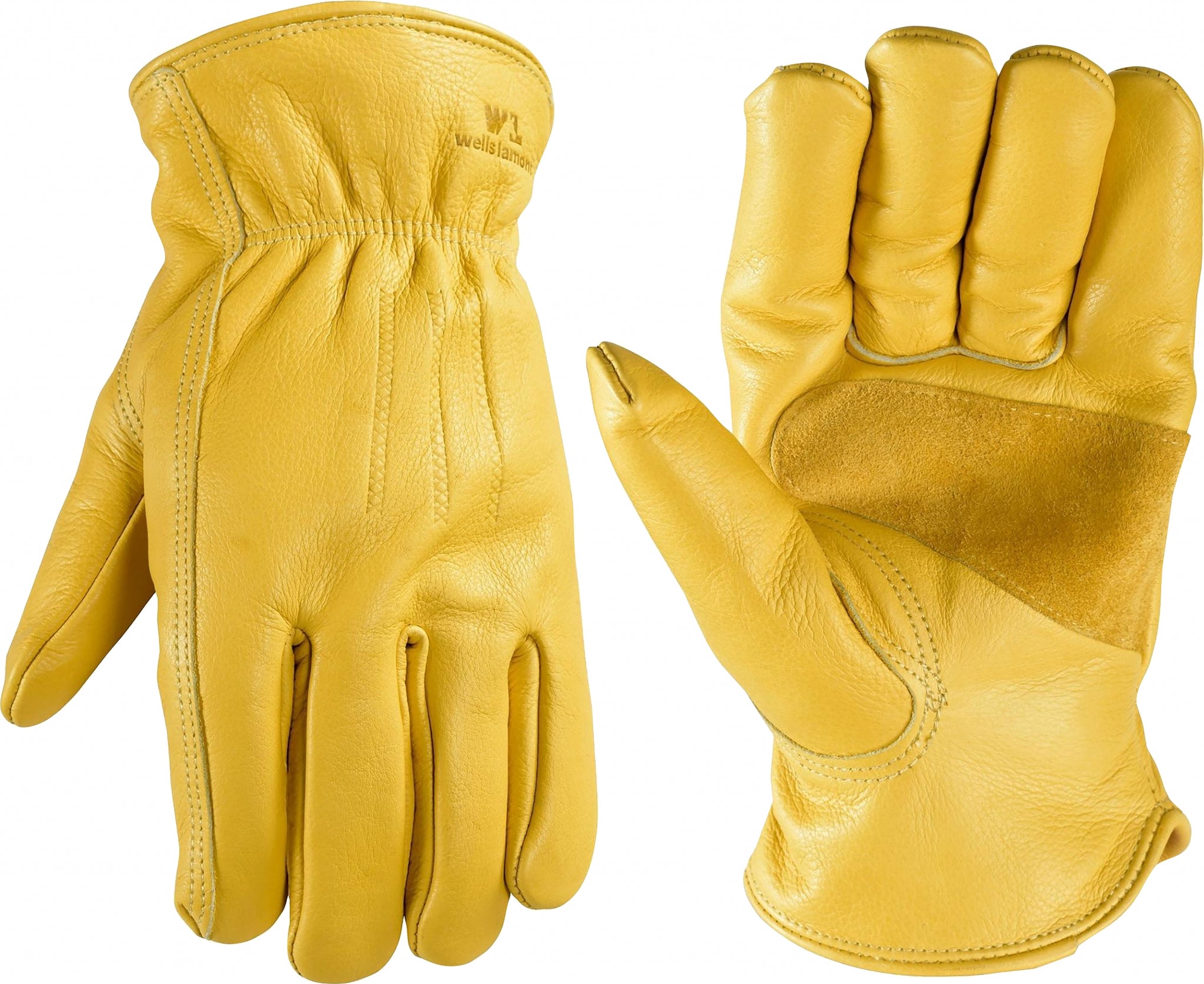Wells Lamont Mens Lined Grain Leather Gloves