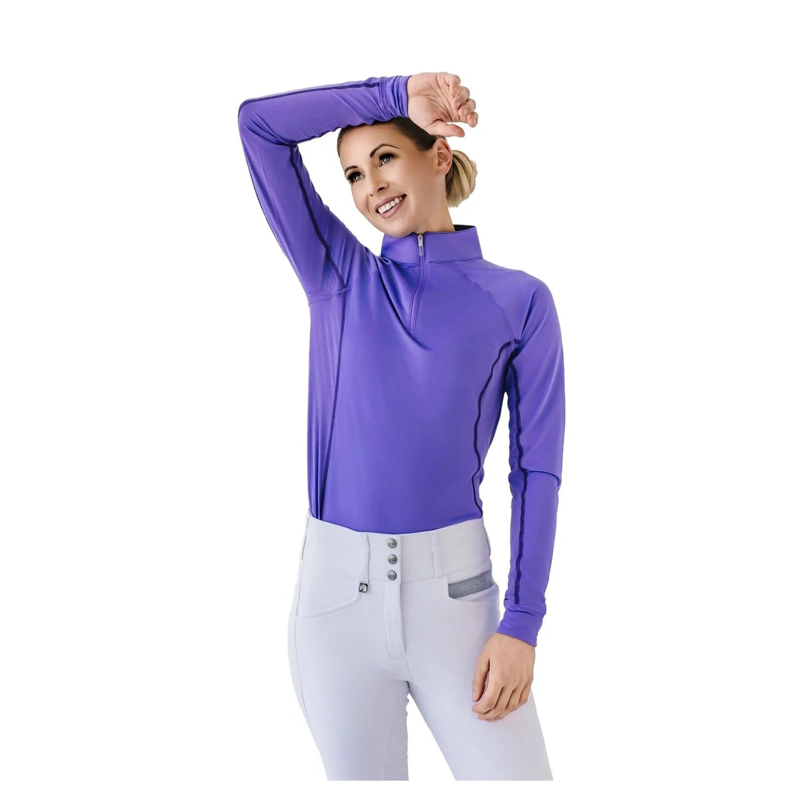 Romfh Ladies 1/4 Zip LS Sunshirt