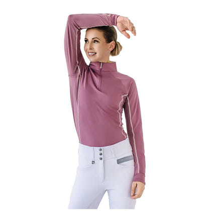 Romfh Ladies 1/4 Zip LS Sunshirt