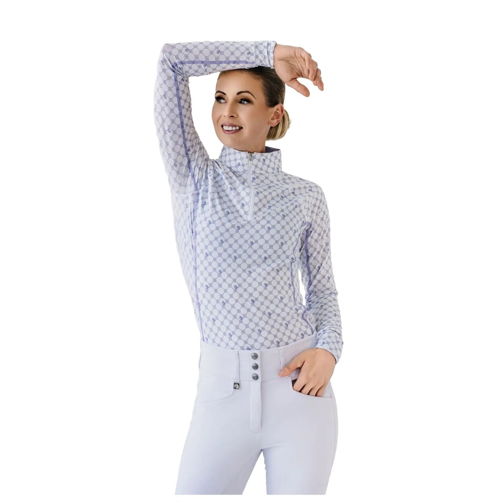 Romfh 1/4 Zip LS Print Sunshirt