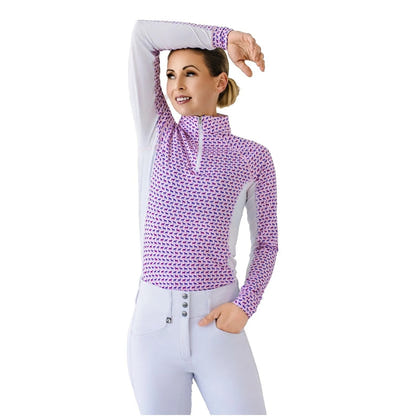 Romfh 1/4 Zip LS Print Sunshirt