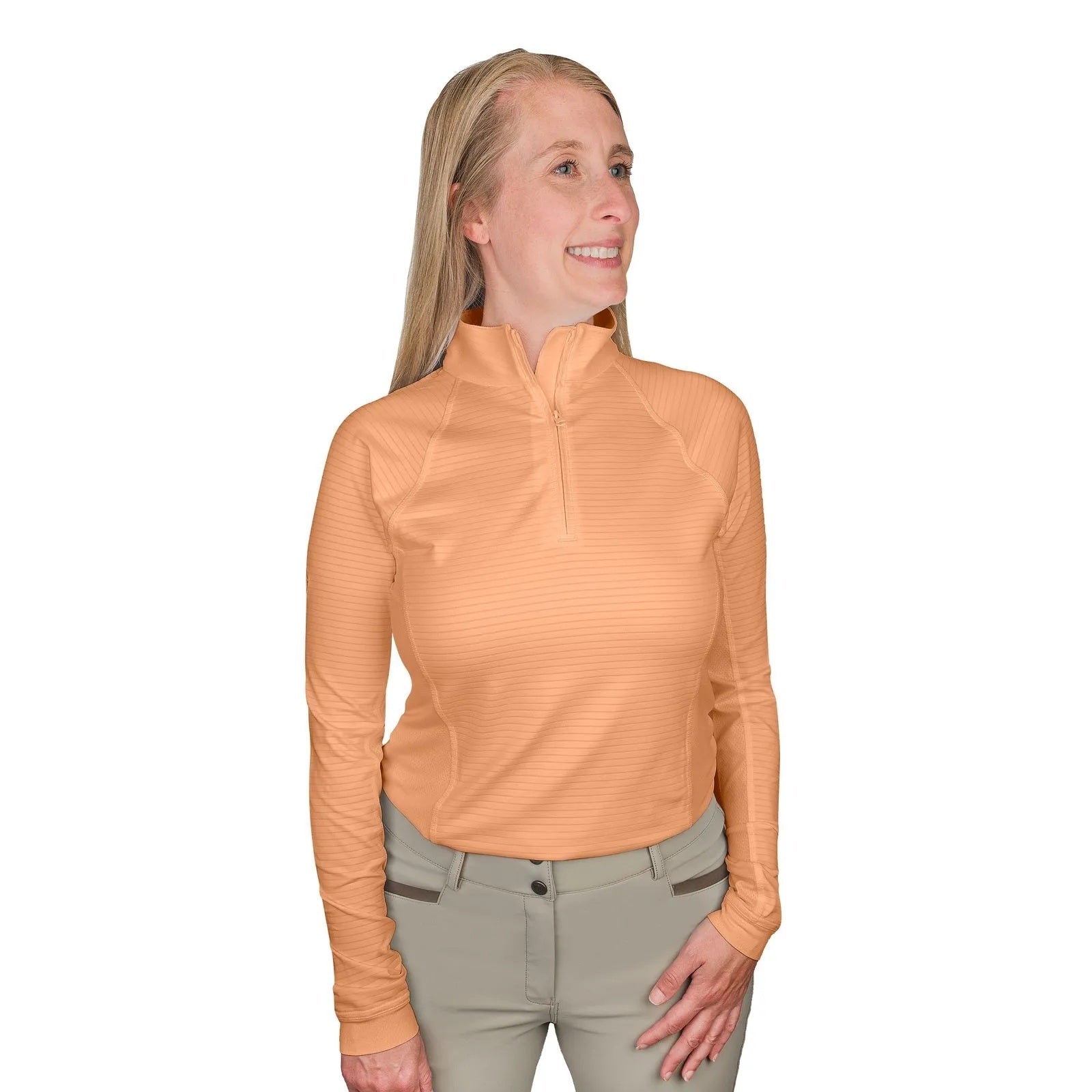 Ovation 1/4 Zip Textured SS Sunshirt