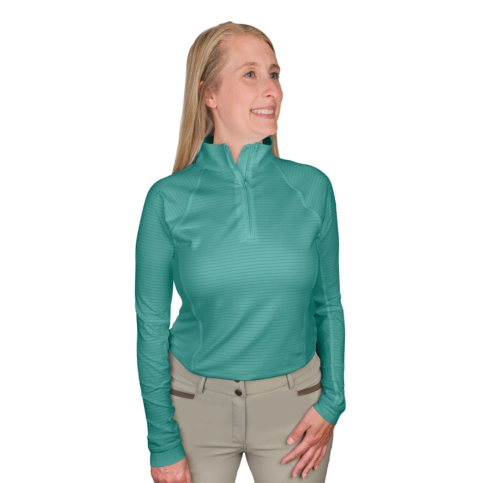 Ovation 1/4 Zip Textured SS Sunshirt