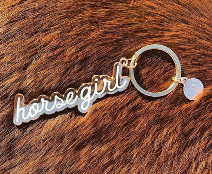 Dapplebay Horse Girl Keychain