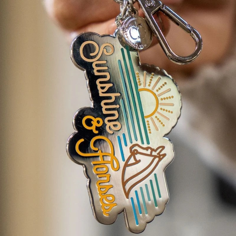 Dapplebay Sunshine & Horses Keychain