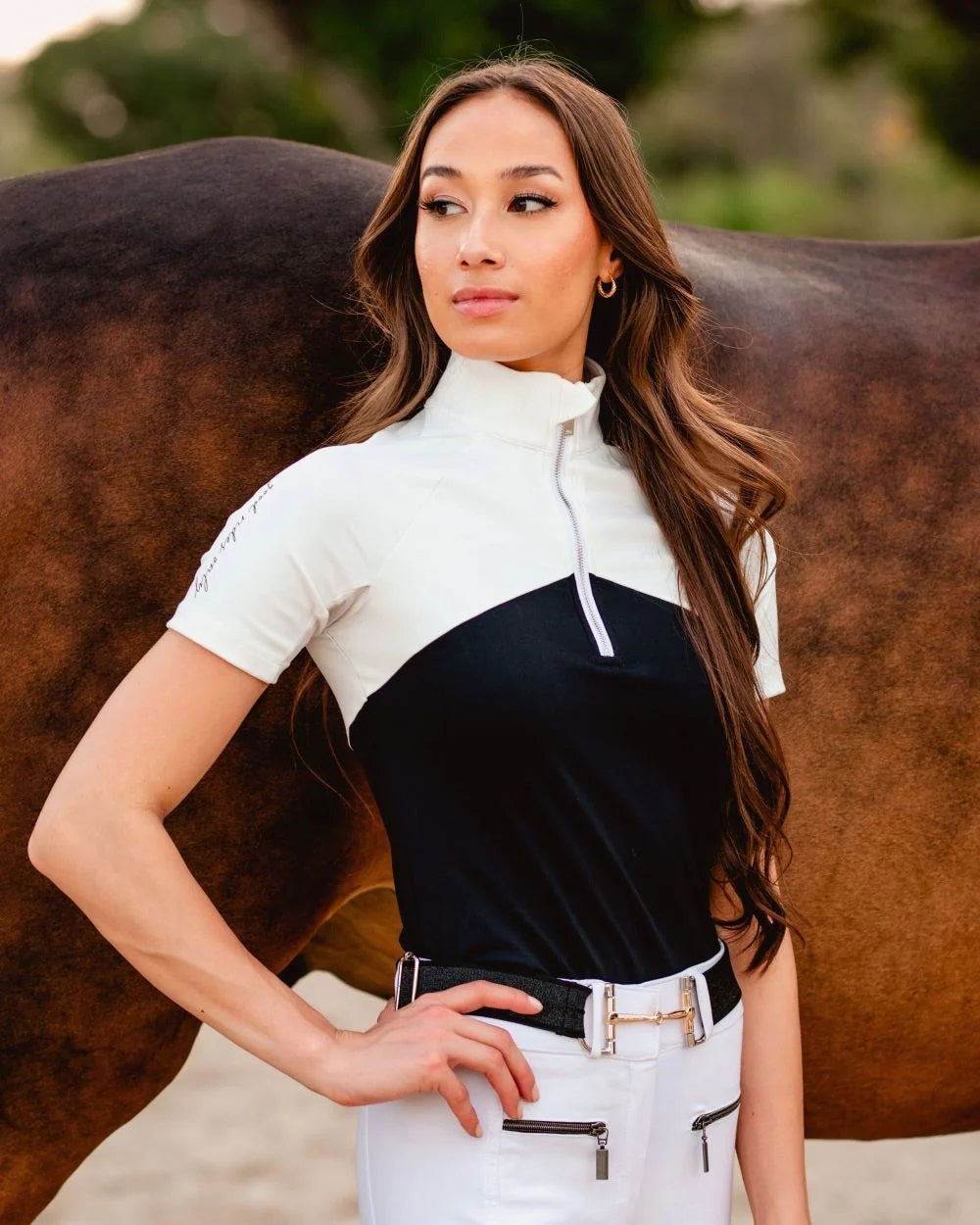 Dapplebay Ladies Short Sleeve Riding Top