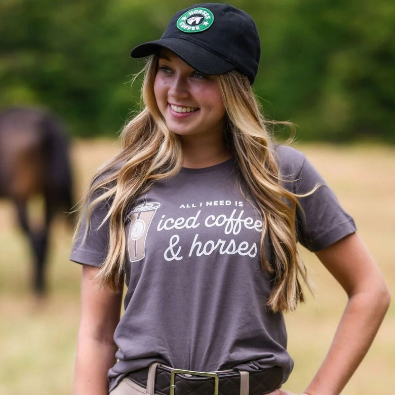 Dapplebay Ladies Iced Coffee & Horses Tee