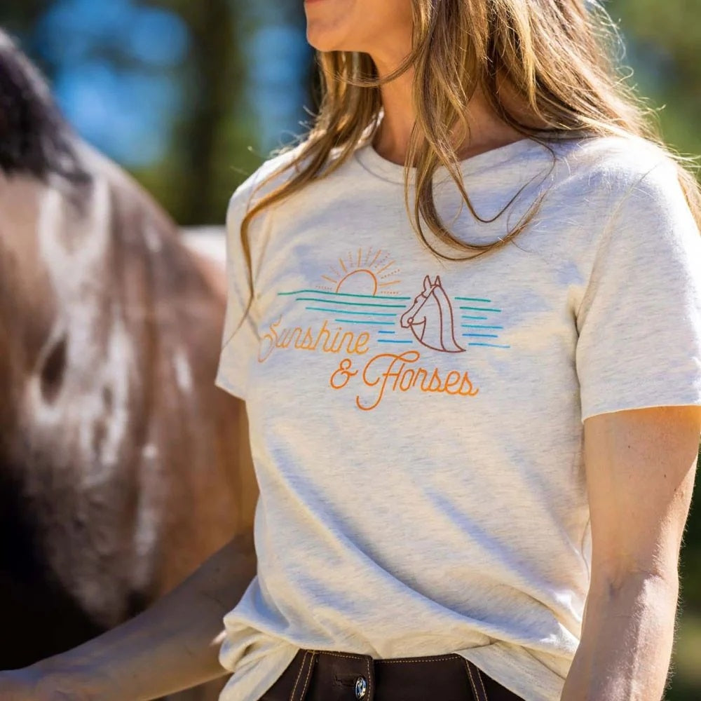 Dapplebay Ladies Sunshine & Horses Tee