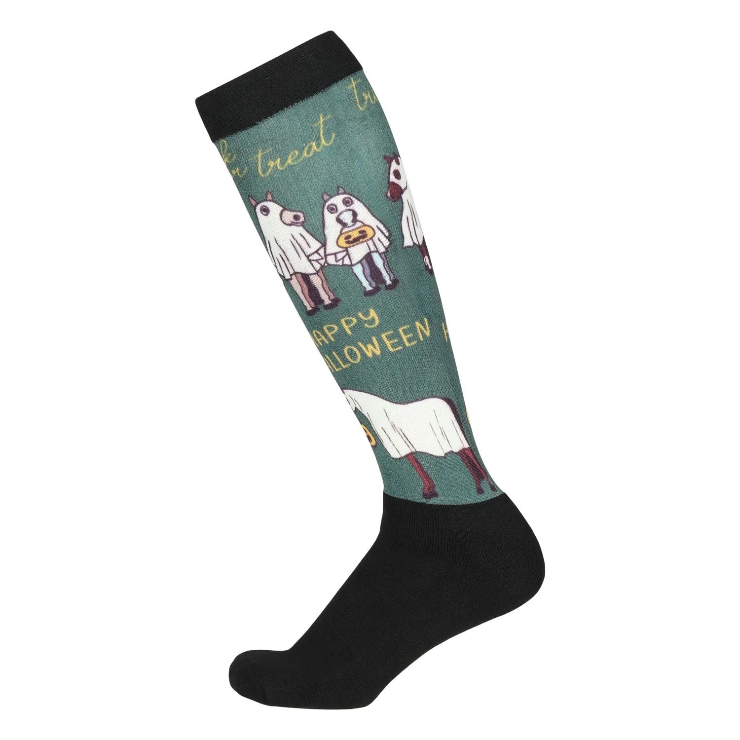 Dapplebay Ladies Horse Ghosts Slick Boot Socks