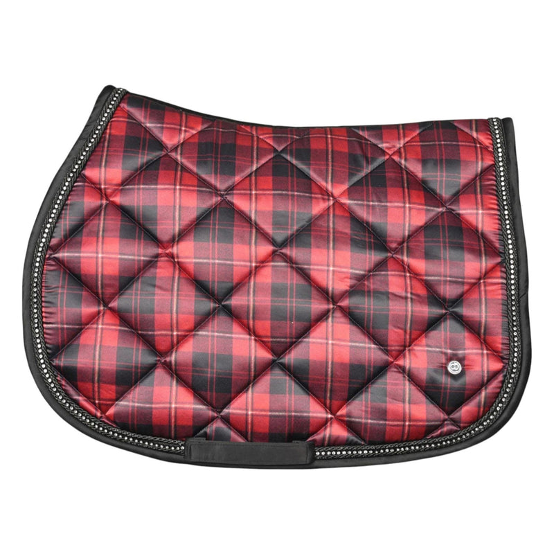Dapplebay Holiday Plaid Jump Saddle Pad