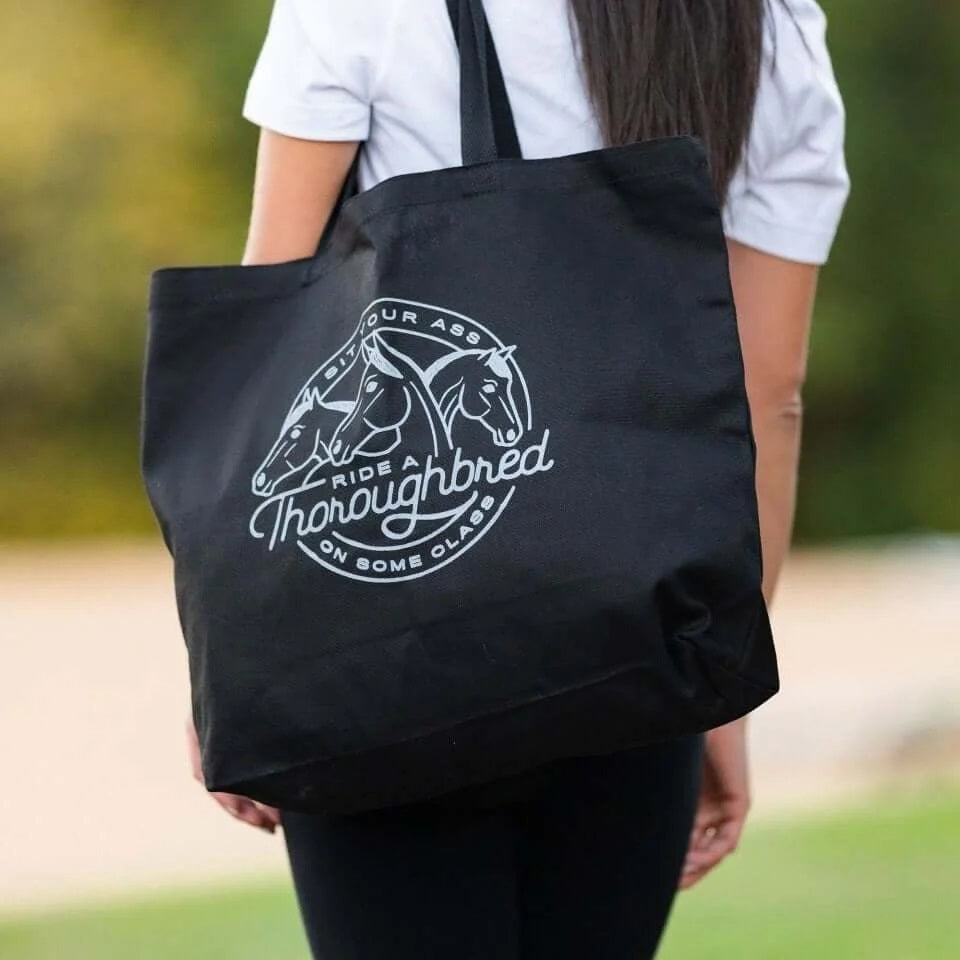 Dapplebay Ride A Thoroughbred Tote Bag