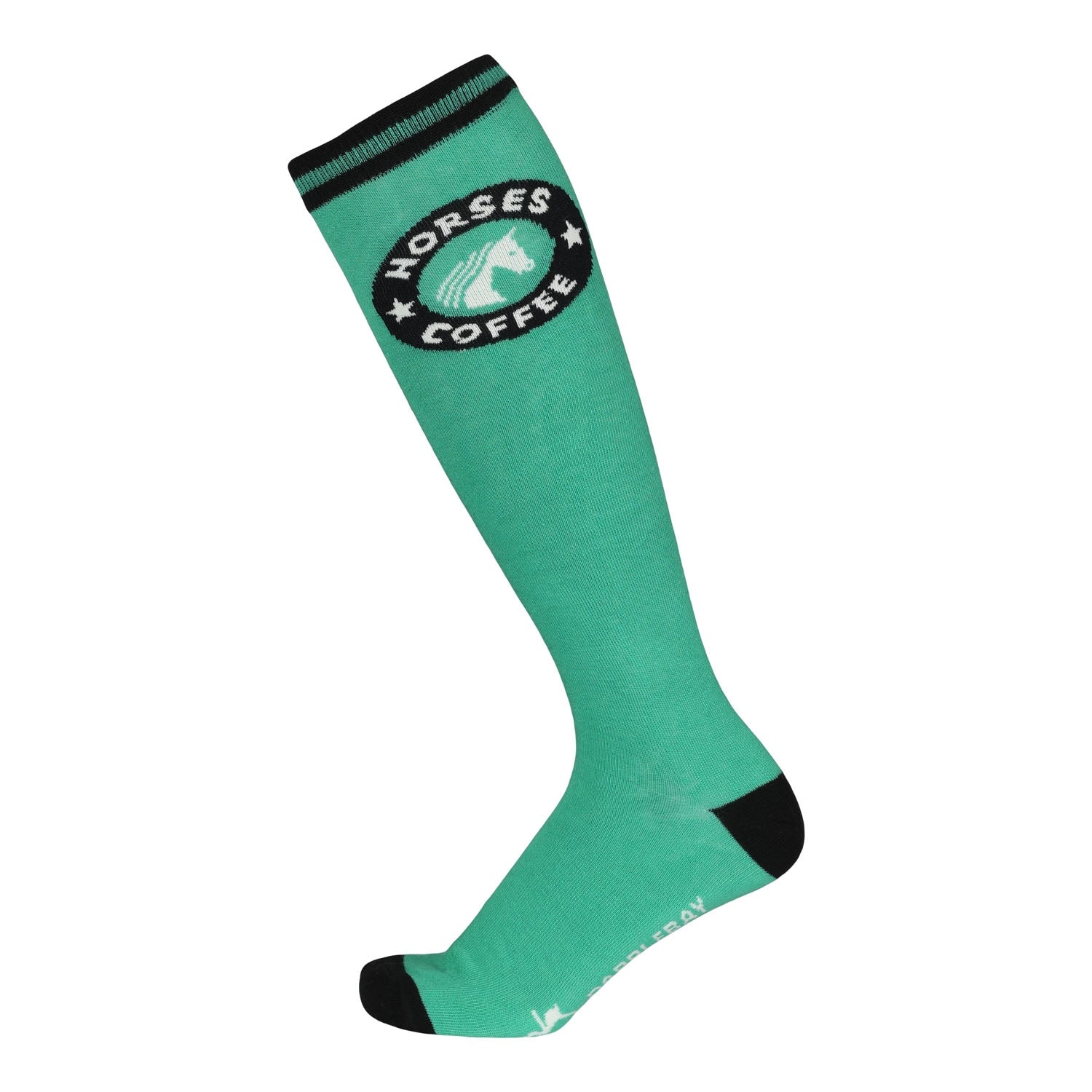 Dapplebay Horses & Coffee Knit Boot Socks