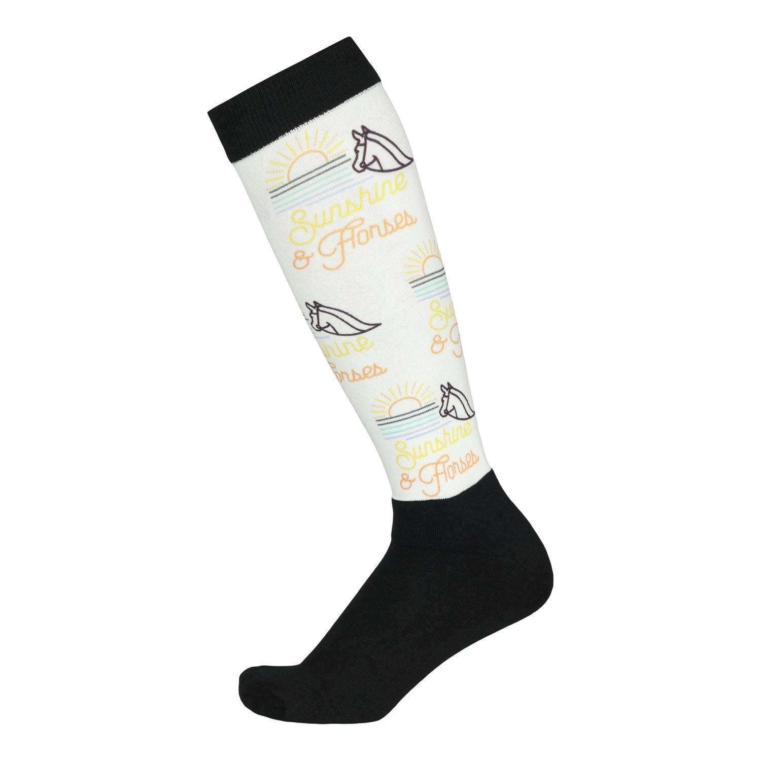 Dapplebay Sunshine & Horses Slick Boot Socks