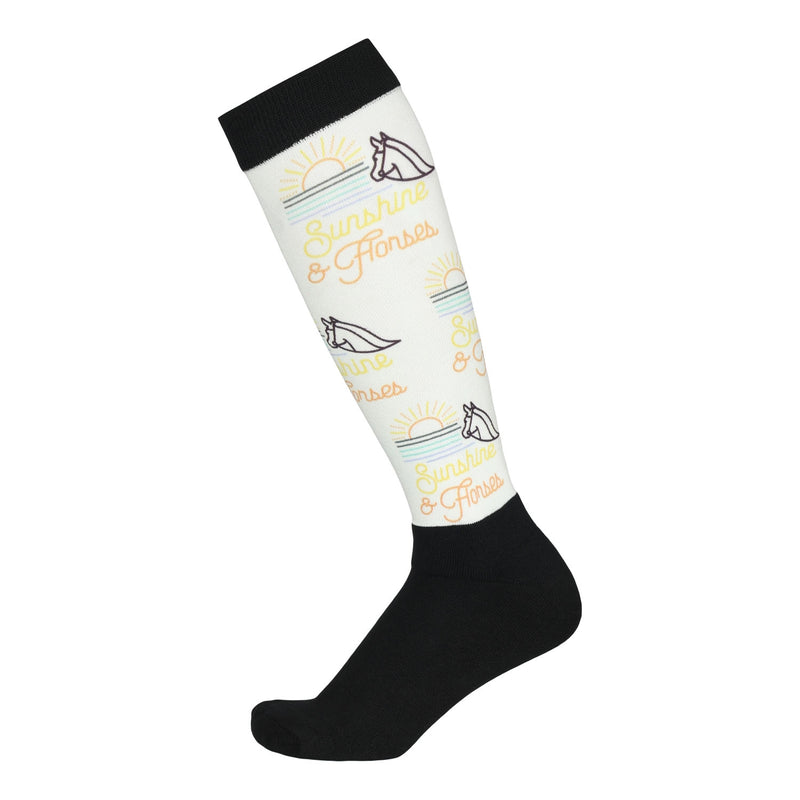 Dapplebay Sunshine & Horses Slick Boot Socks