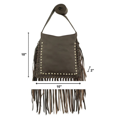 American West Fringed Cowgirl Crossbody with Fringe