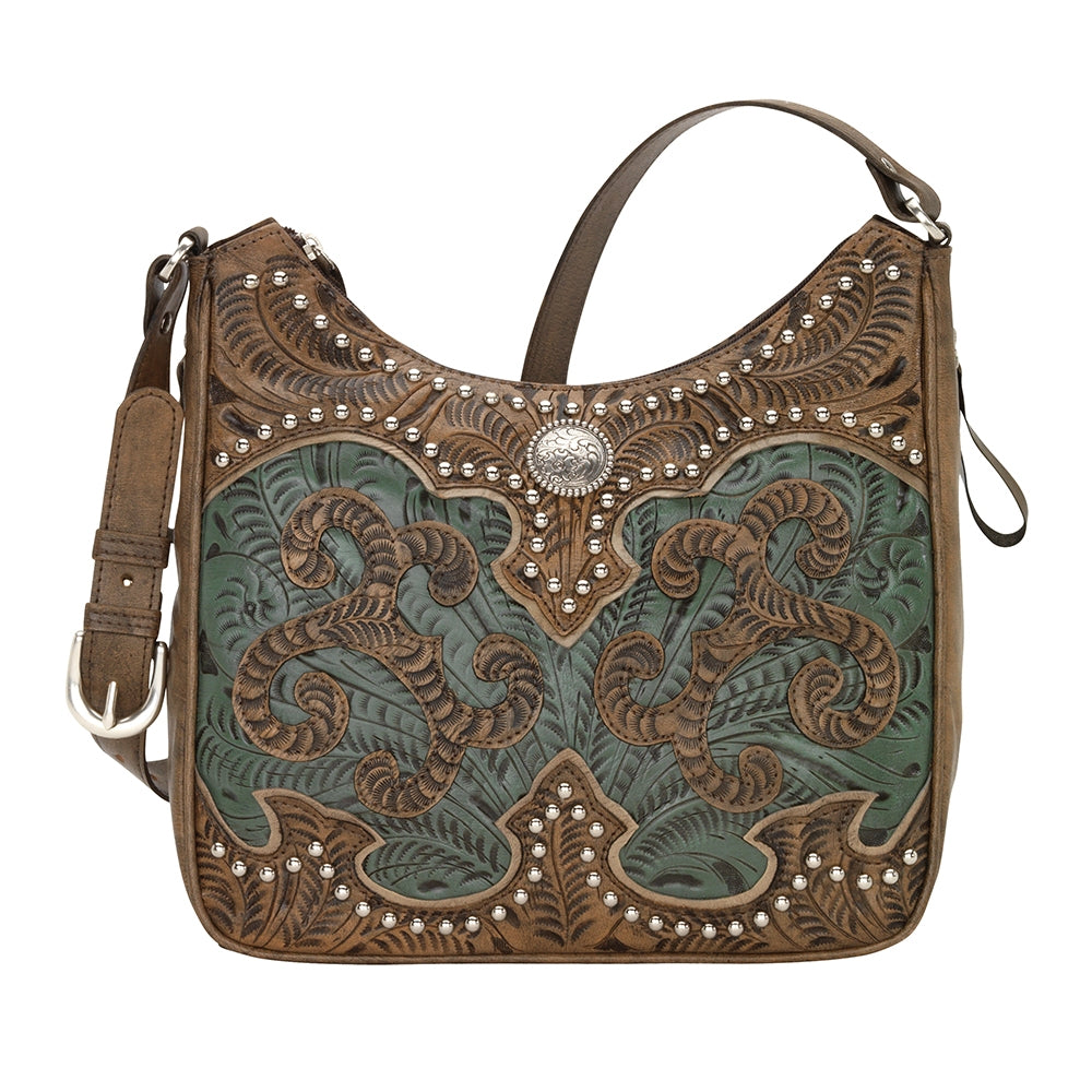 American West Annie's Secret Zip-Top Shoulder Bag with Conceal Carry Pocket