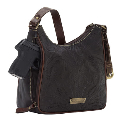 American West Annie's Secret Collection Shoulder Bag with Conceal Carry Pocket on Back