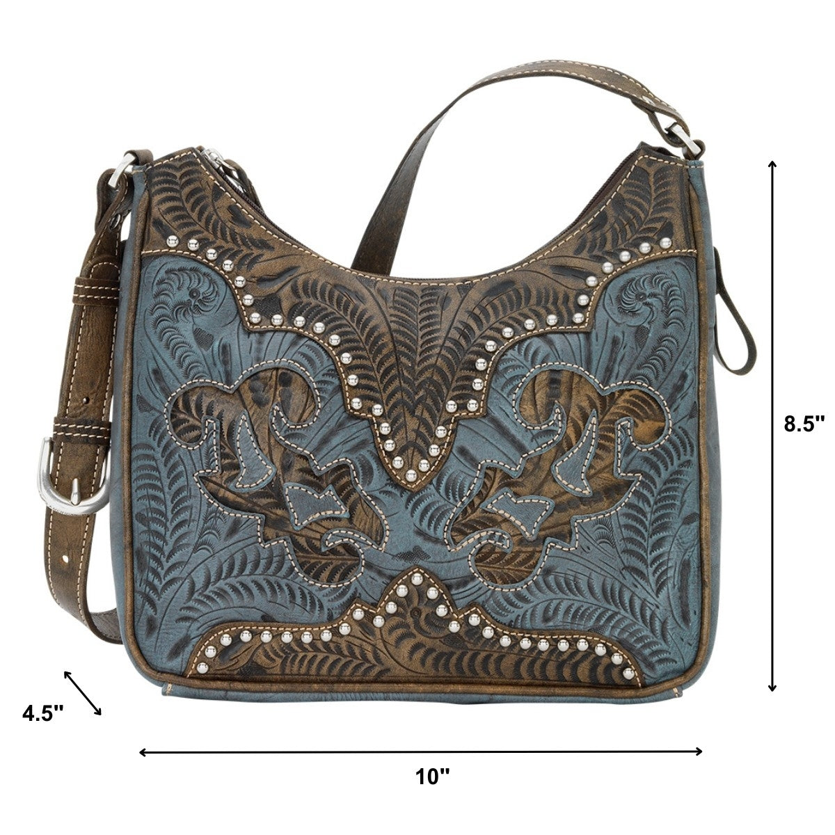 American West Annie's Secret Collection Shoulder Bag with Conceal Carry Pocket on Back