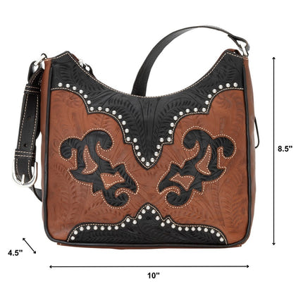 American West Annie's Secret Collection Shoulder Bag with Conceal Carry Pocket on Back