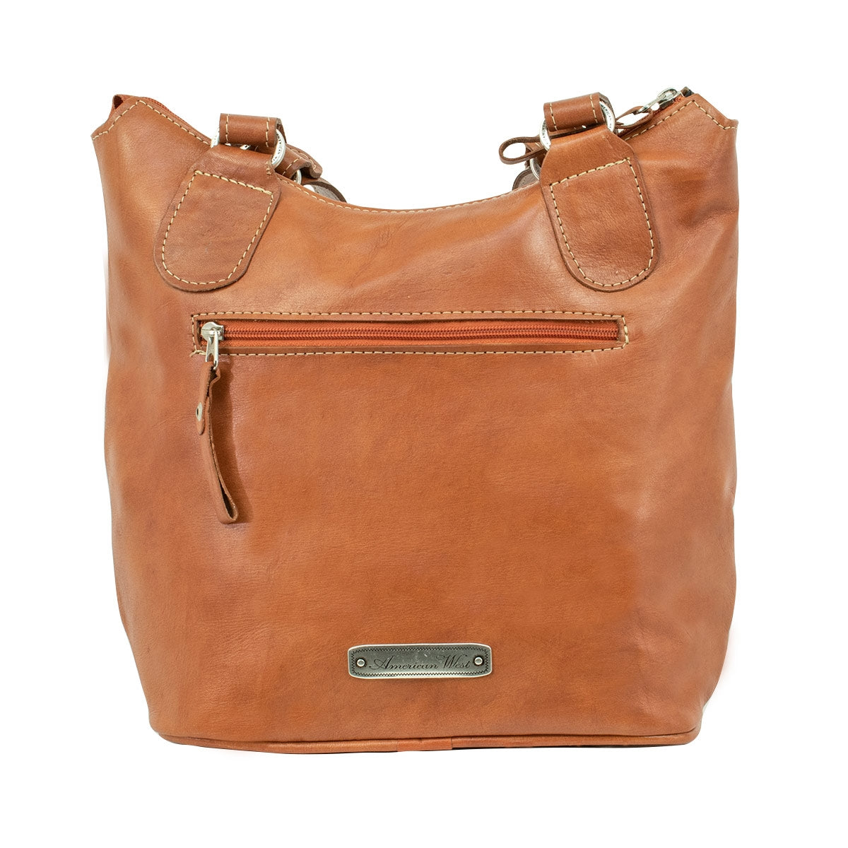 American West Tribal Weave Zip-Top Bucket Tote