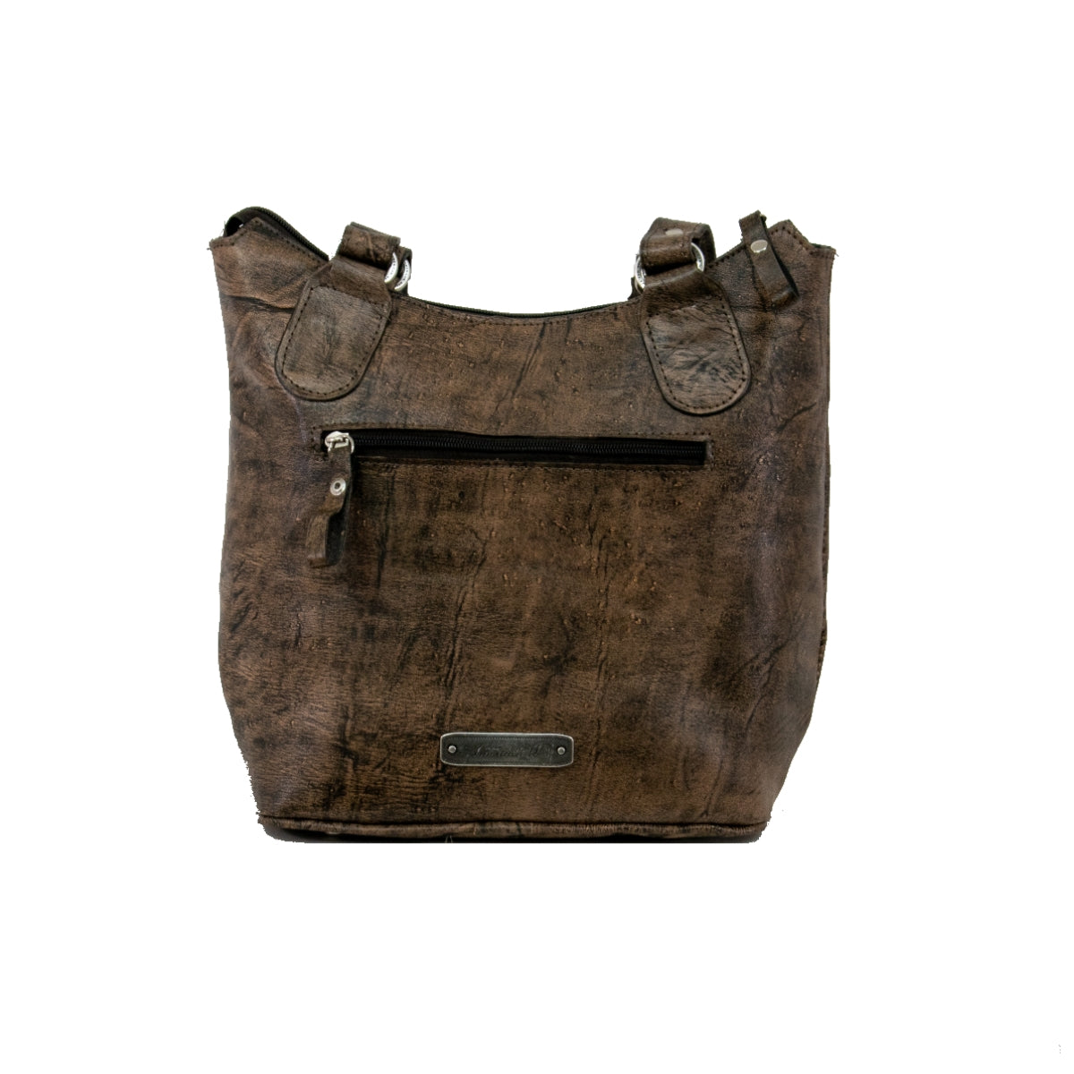 American West Tribal Weave Zip-Top Bucket Tote