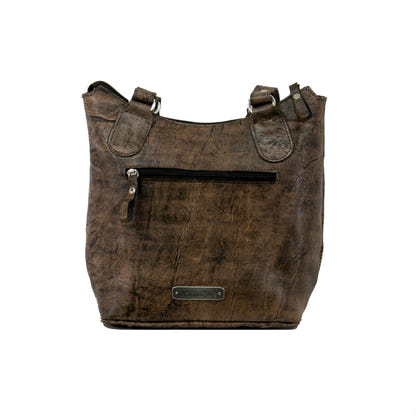 American West Tribal Weave Zip-Top Bucket Tote